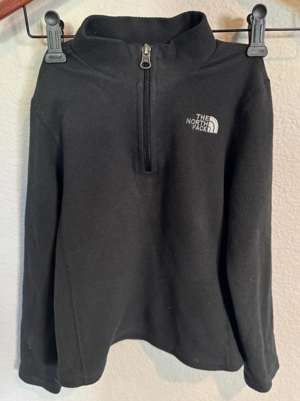 The North Face Black Half-Zip Fleece Turtleneck Pullover Girl’s XS 6
